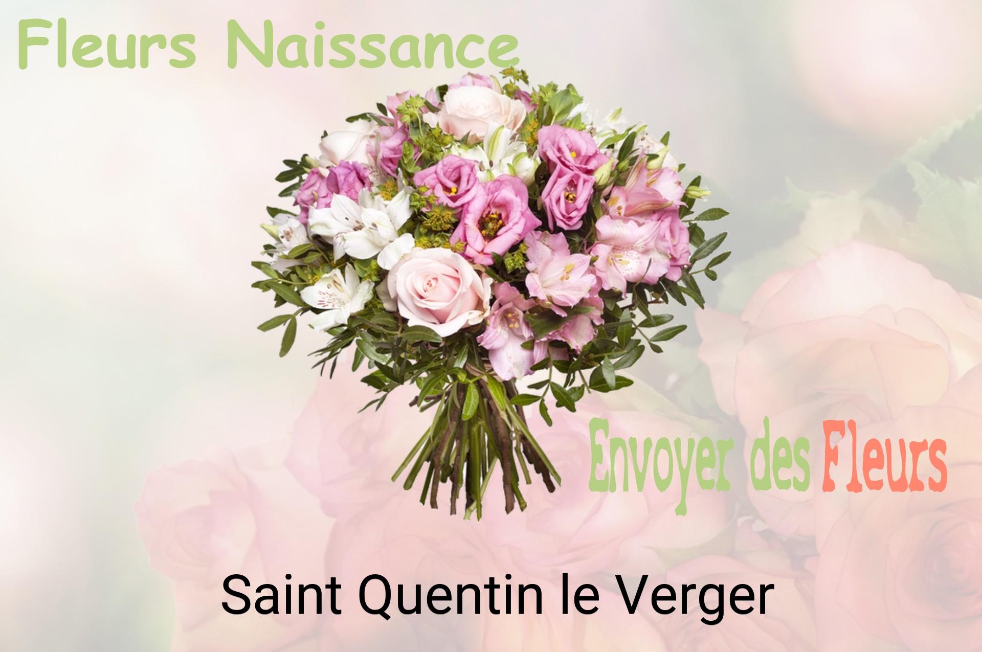 Bouquet de fleurs de naissance livré à Saint-Quentin-le-Verger