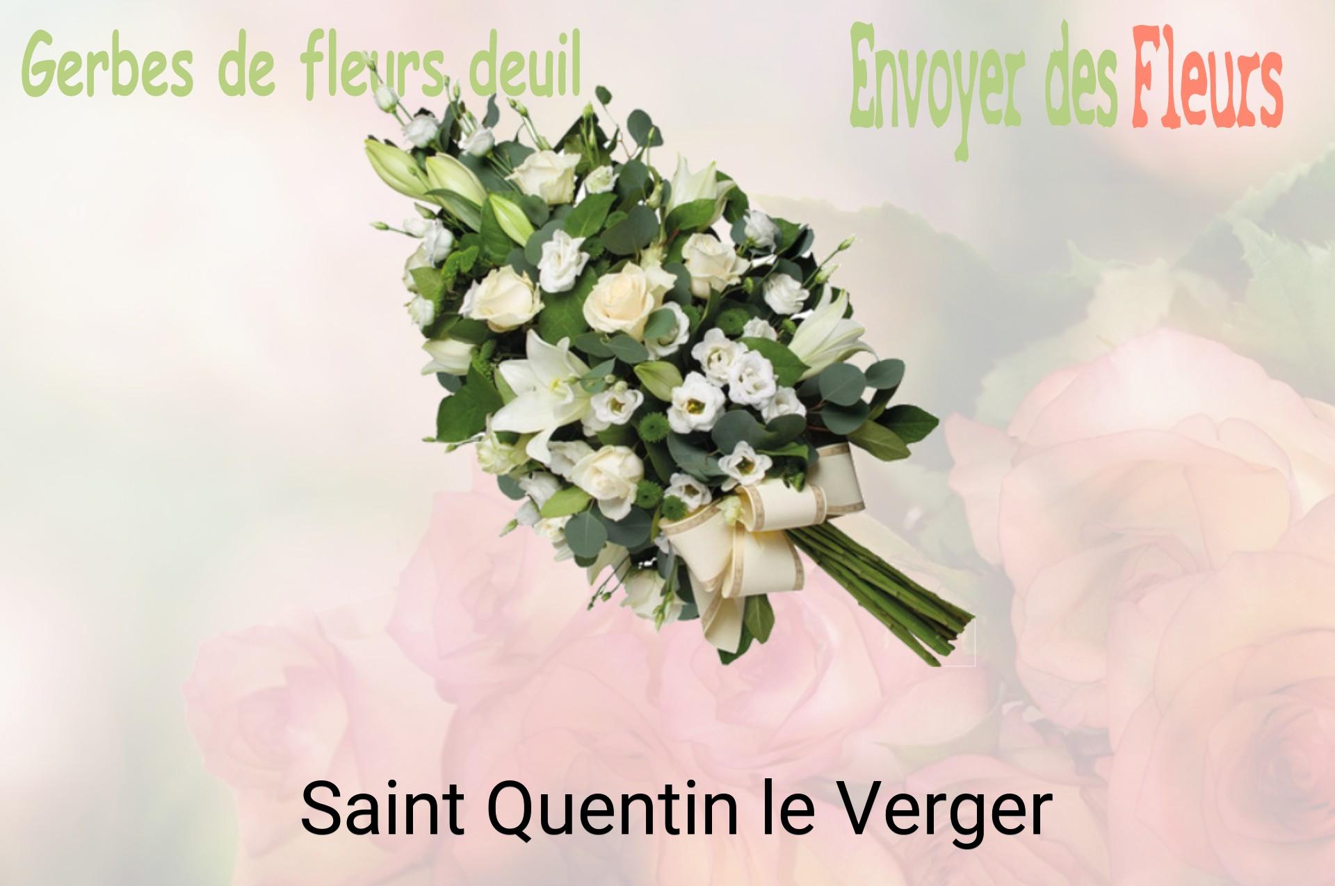 Gerbe de fleurs de deuil livrée à Saint-Quentin-le-Verger